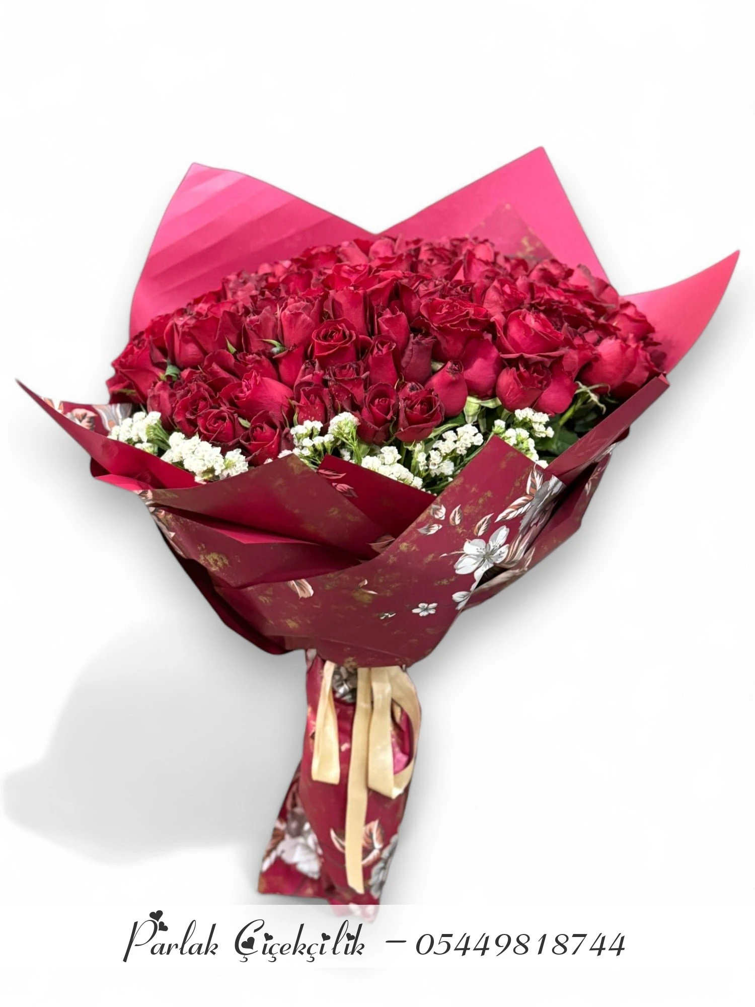 Aşkın İfadesi 101 Kırmızı Gül Buketi