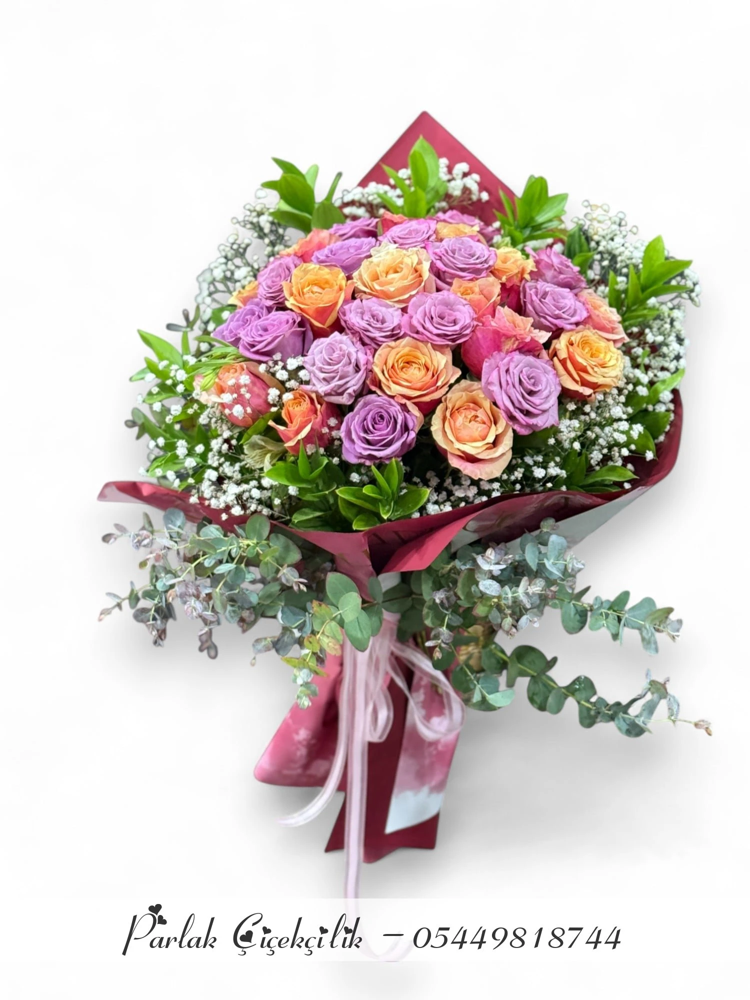 Pastel Tonlarda Büyüleyici Gül Buketi