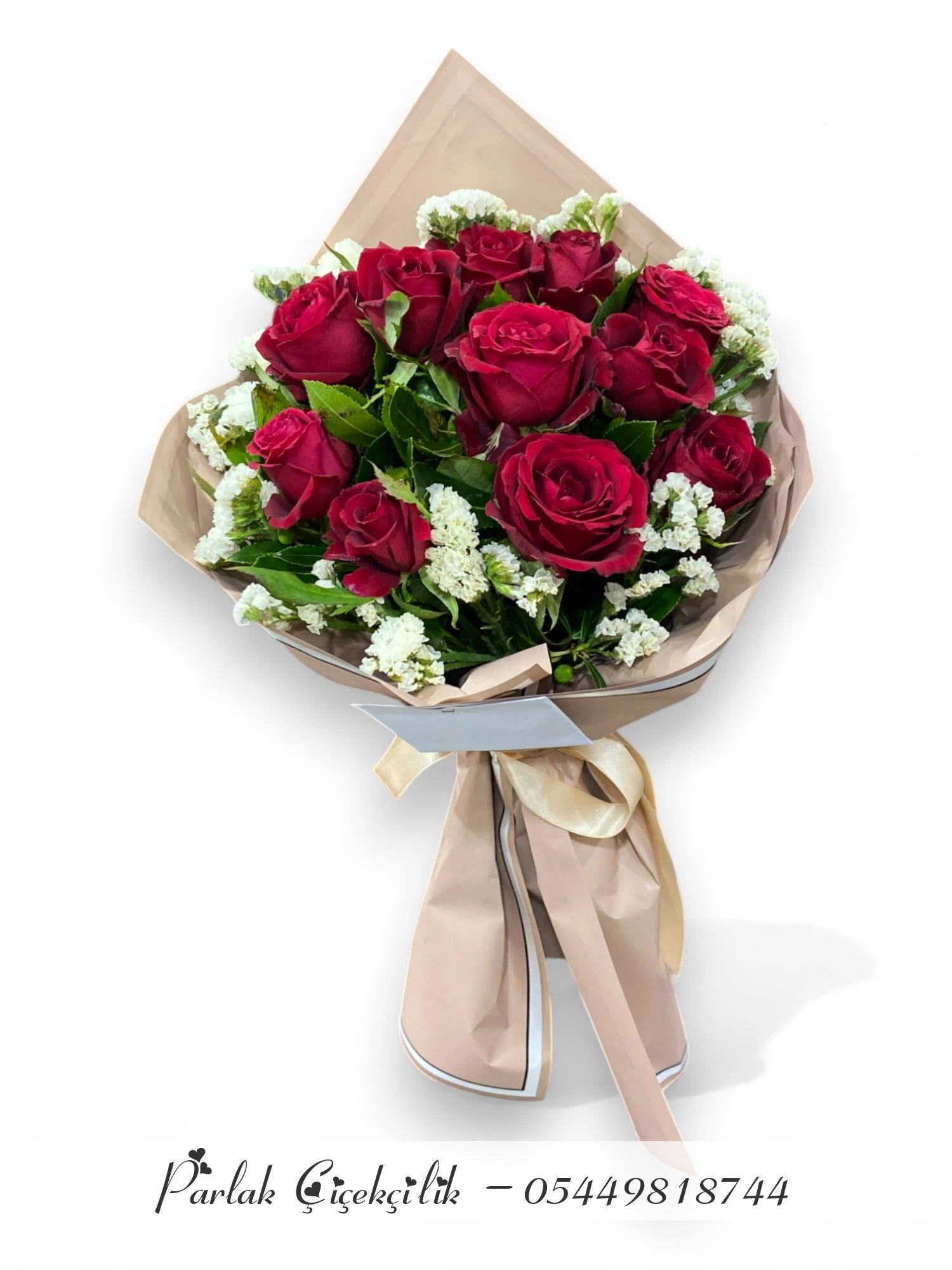 Şahane Ambalajda 13 Kırmızı Gül Buketi