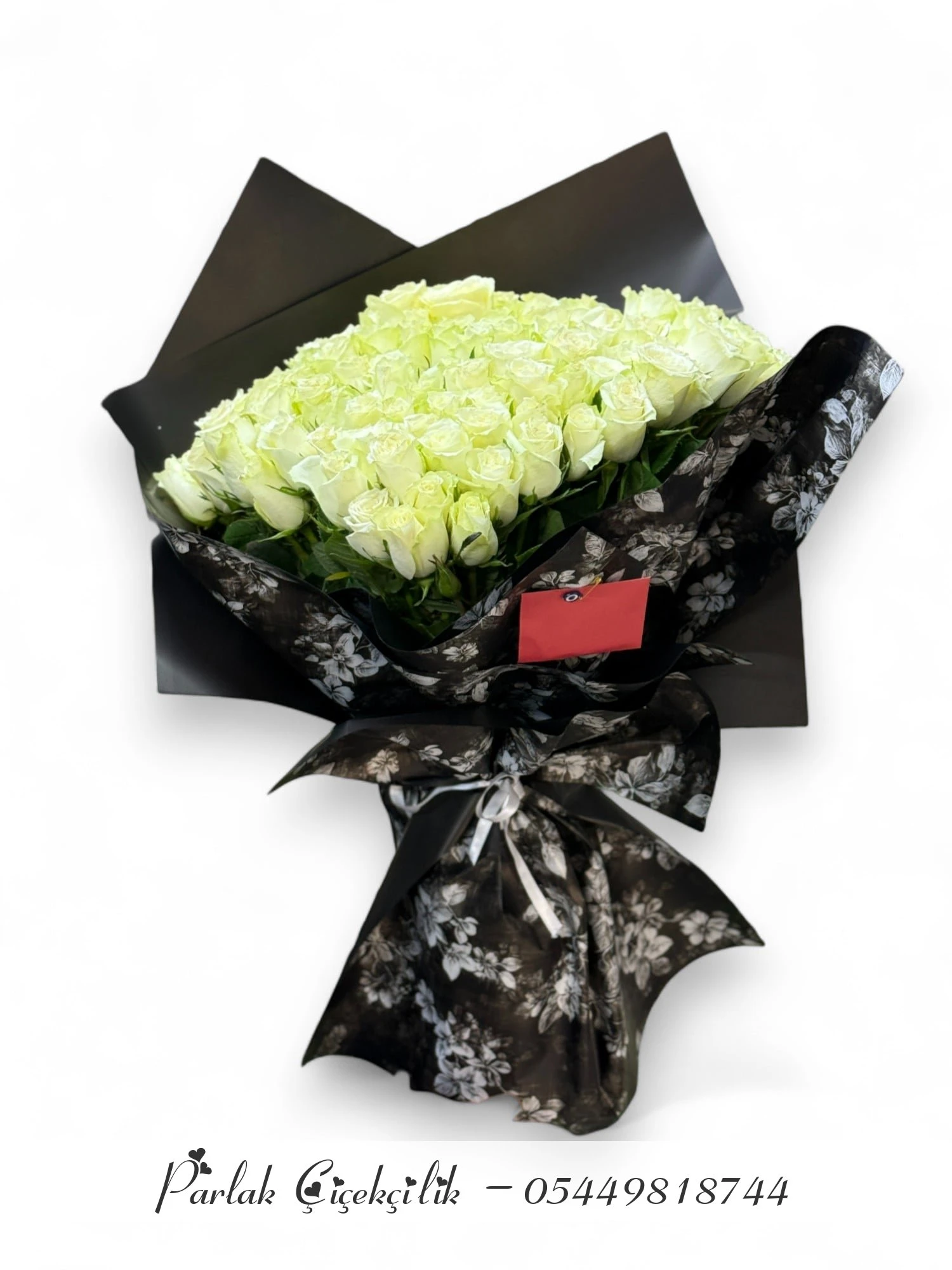 Sonsuz Zarafetin Temsili 101 Beyaz Gül Buketi