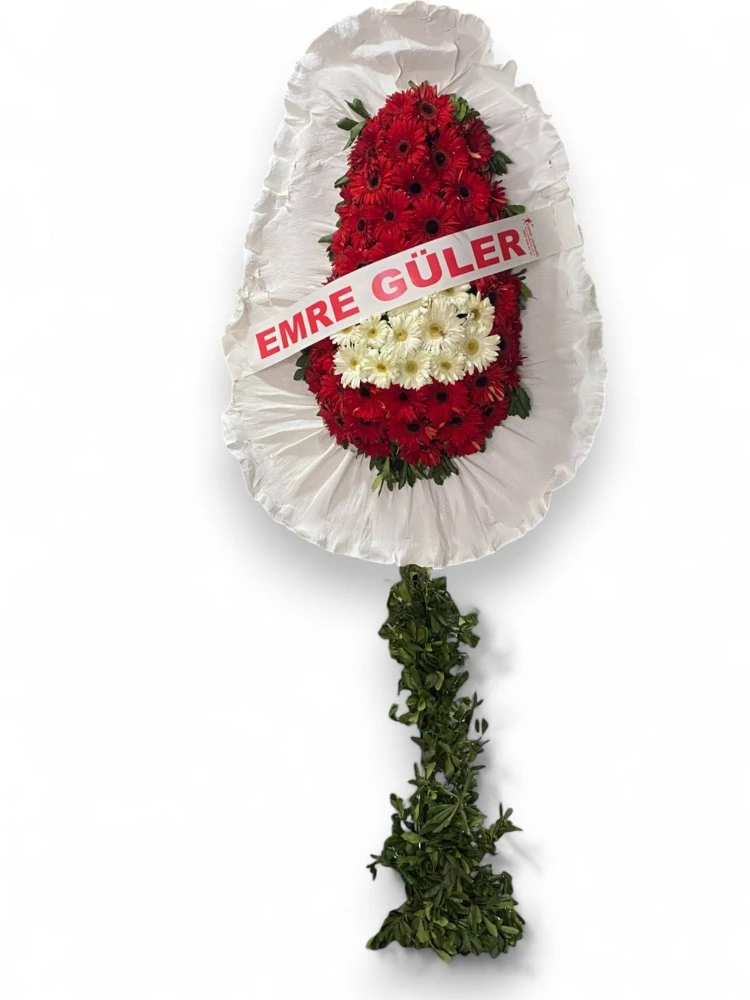 Kırmızı Beyaz Açılış ve Düğün Çelengi