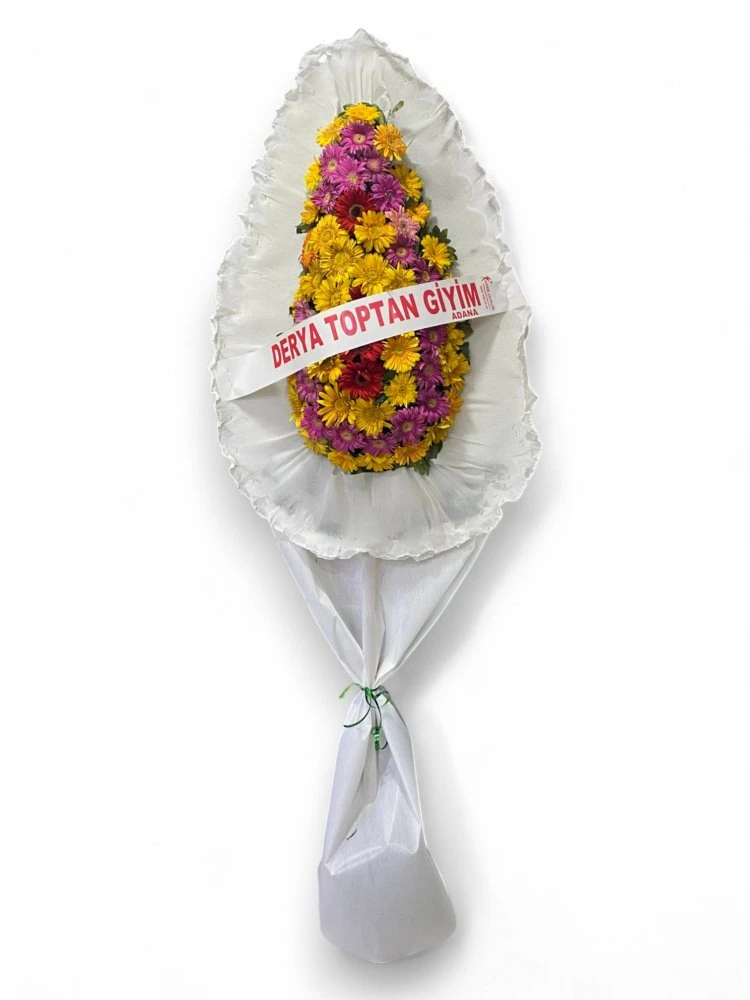 Renkli Gerbera Çiçekli Açılış Ve Düğün Çelengi