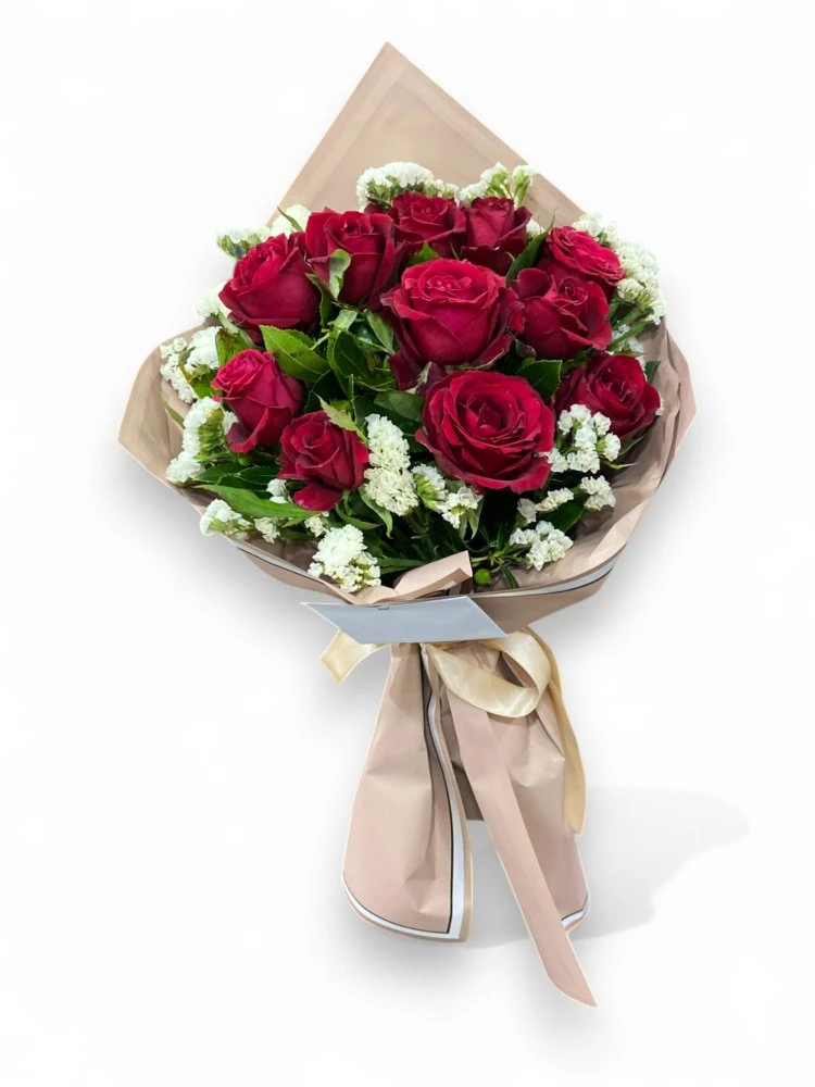 Şahane Ambalajda 13 Kırmızı Gül Buketi